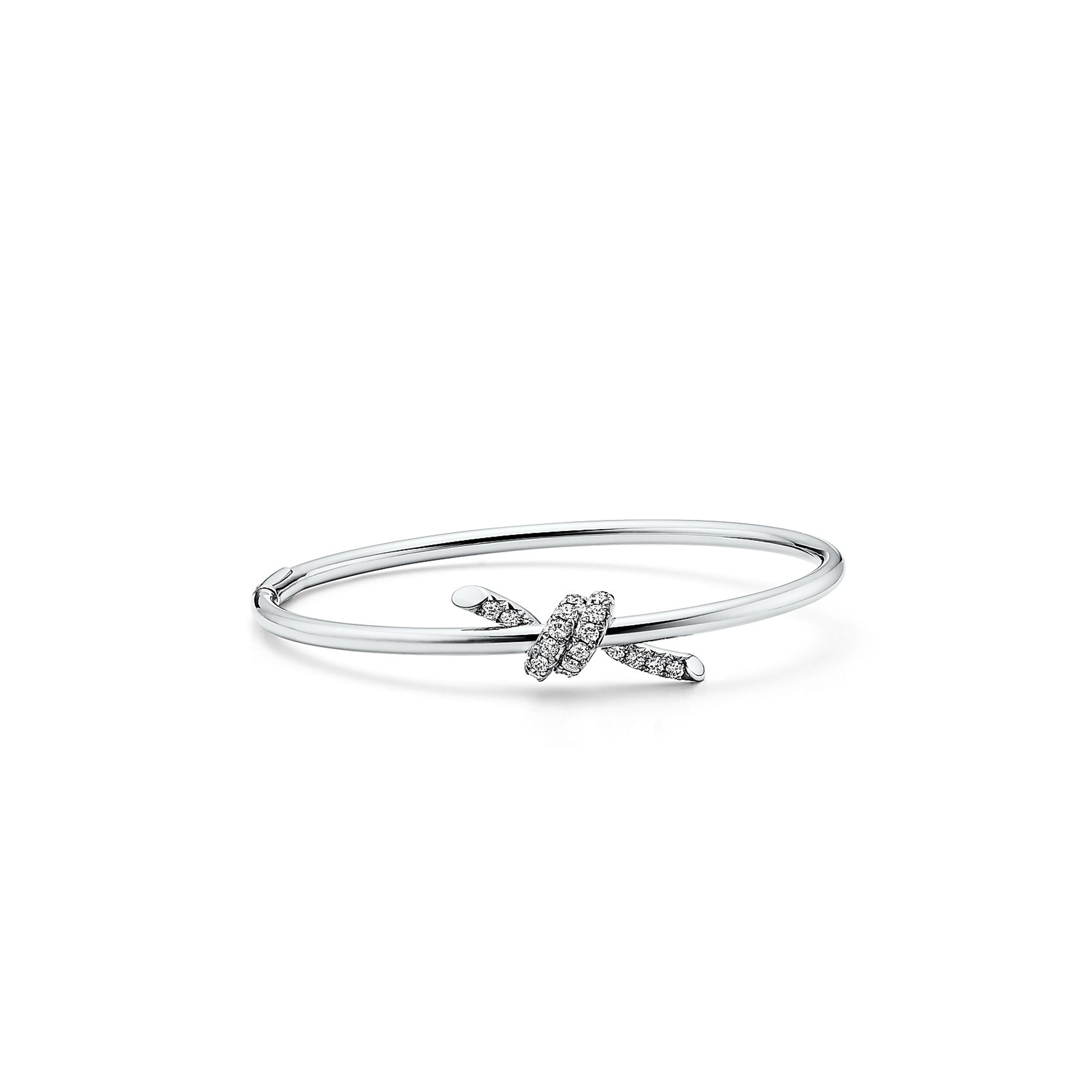 TIFFANY WIRE BANGLE IN WHITE GOLD WITH DIAMONDS 70300958